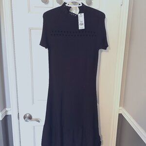 Tristan Fitted Knit Midi Dress Size S
